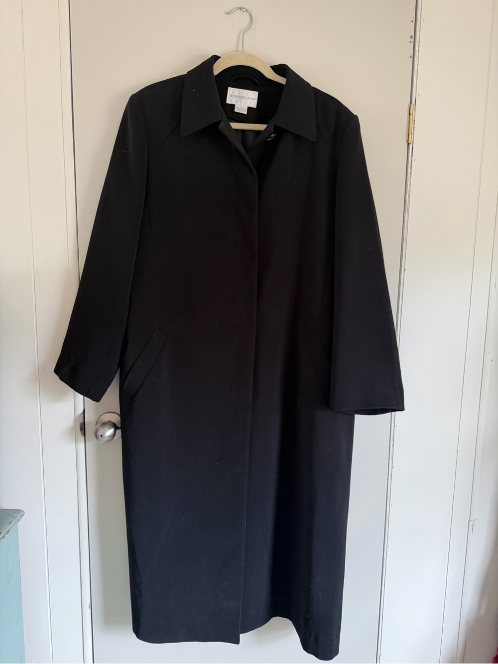 Worthington Black Trench Coat